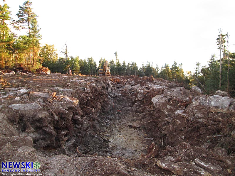 Green Peak top terminal footing excavation (September 24, 2016)