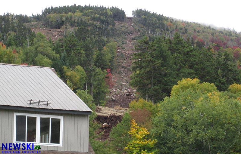 The partially excavated Green Peak lift line (October 2, 2016)