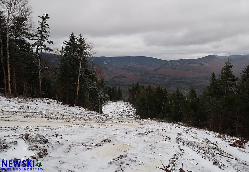 The top of Green Peak intermediate trail 57, October 23, 2016