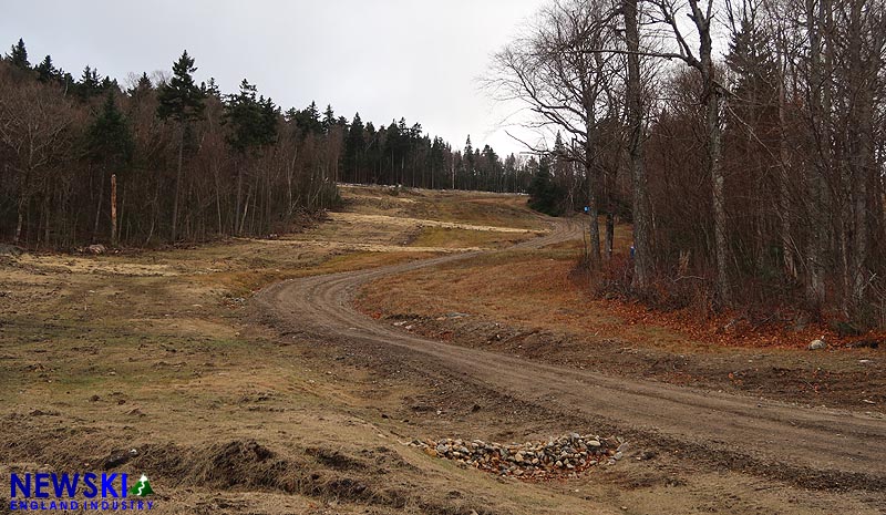 The widened South Street trail (November 6, 2016)