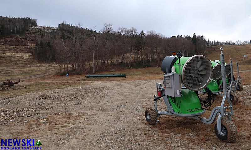 Recently delivered Sufag fan guns staged near Green Peak (November 6, 2016)