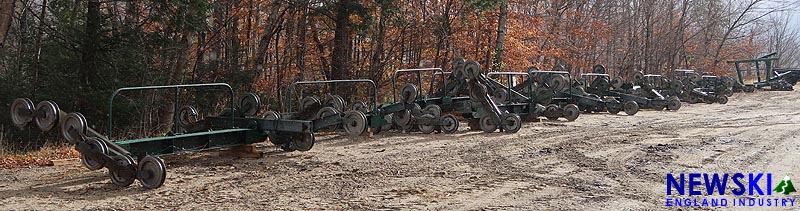 Cross arms staged for reinstallation (November 6, 2016)