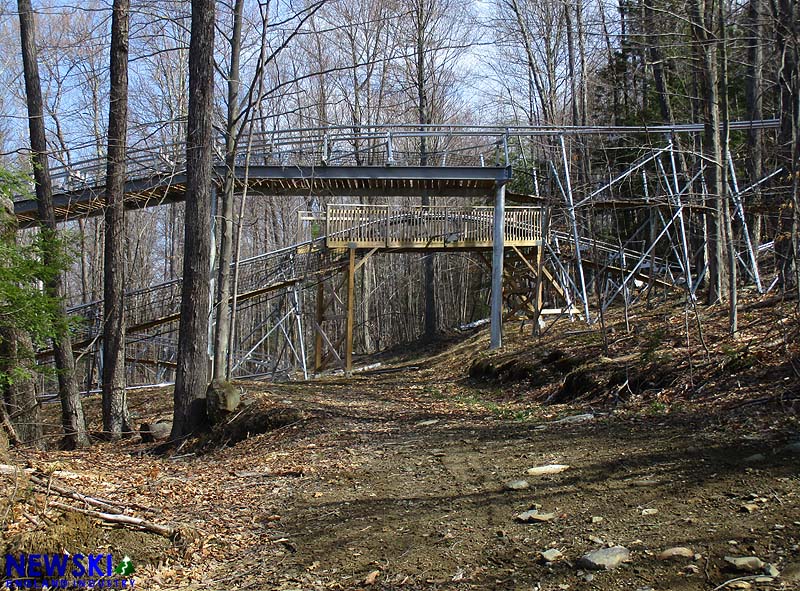 The mountain coaster bridge, April 16, 2017