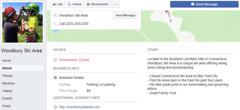 Woodbury Ski Area Facebook