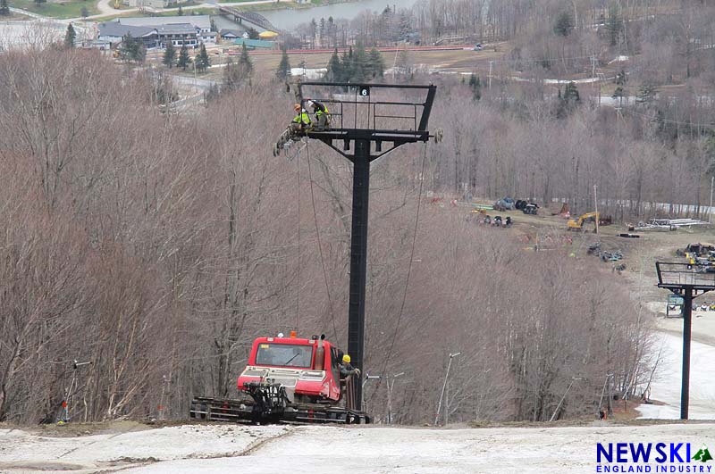 Snowdon Quad Removal at Killington, May 6, 2018