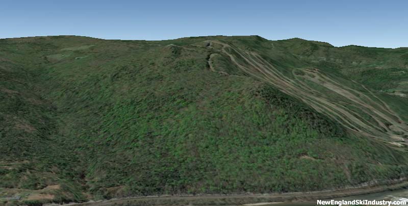 A May 2014 Google Earth rendering of the North Face of Berkshire East