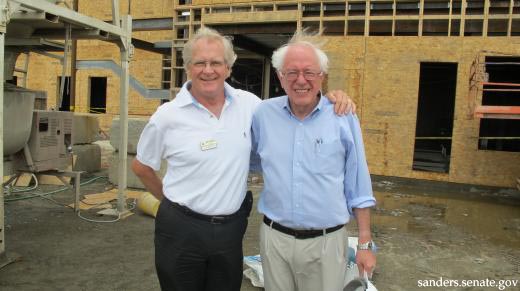 Bill Stenger and Senator Bernie Sanders