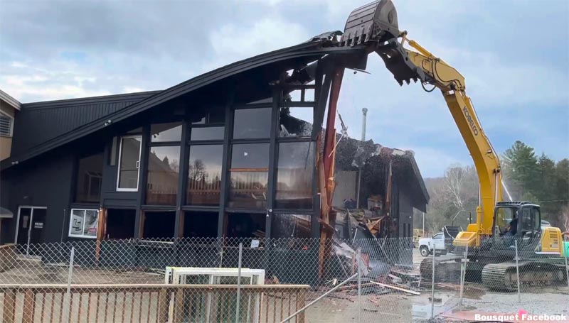 Demolition of the Bousquet Lodge