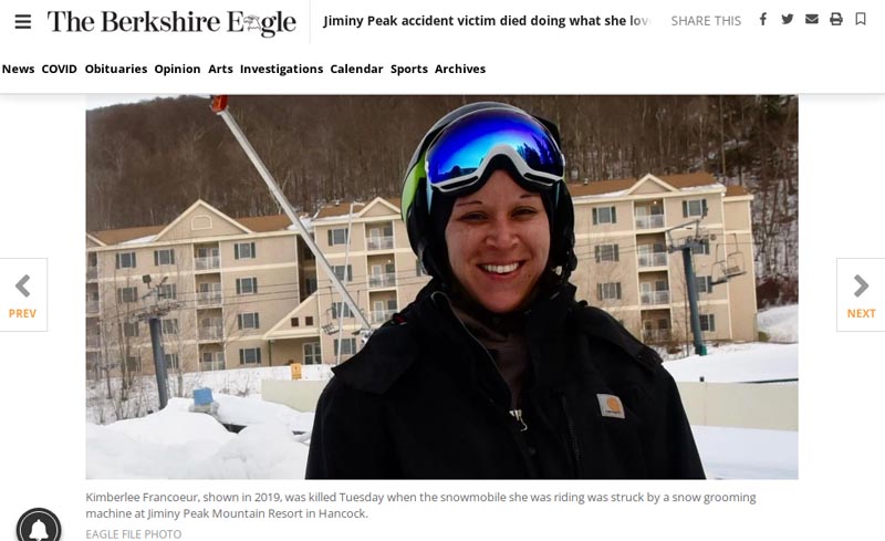 Jiminy Peak Employee Killed in Snowmaking Accident