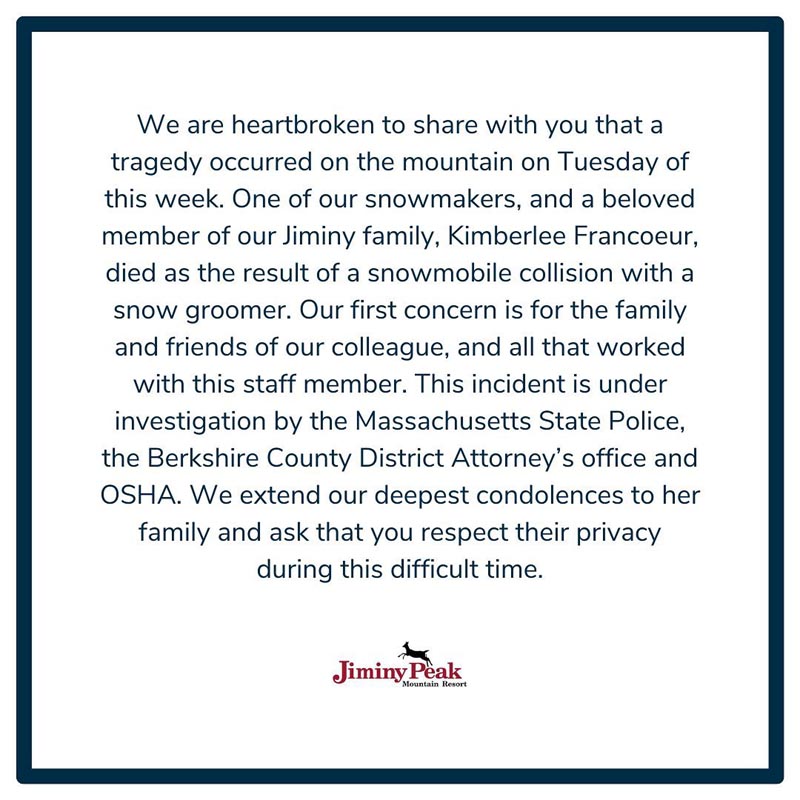 Jiminy Peak Statement