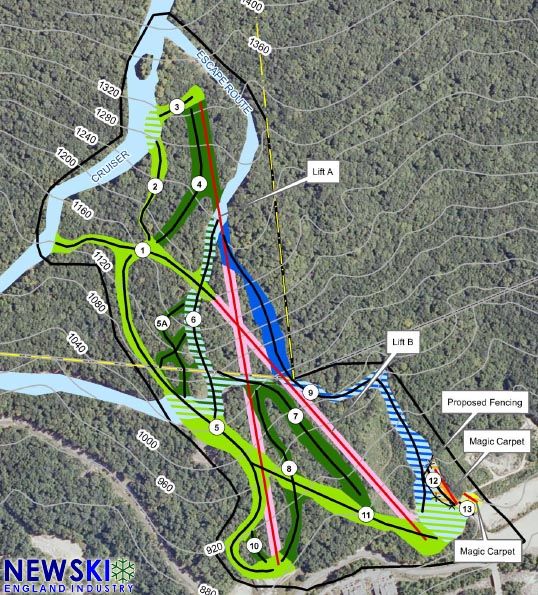 Original South Peak Beginner Area Plans